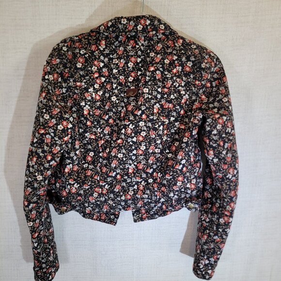 Anthropologie Hei Coat Womens 8 Floral Jacket Blazer Pockets Full Zip Collar - Picture 2 of 12